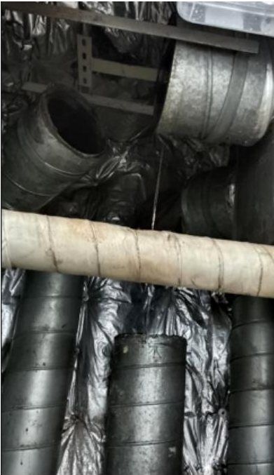 Spiral duct di AHU room kapal